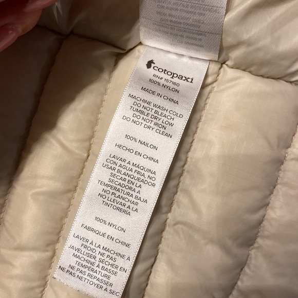 COTOPAXI FUEGO DOWN HOODED JKT Vibrant /Orange Navy Puffer Jacket size small - Picture 10 of 10